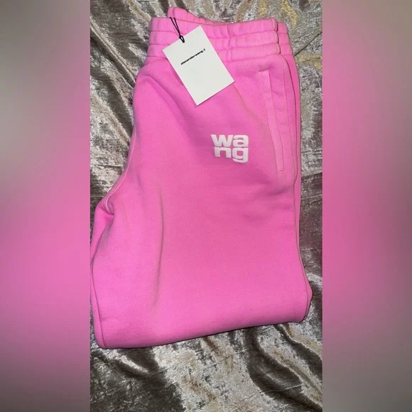 ALEXANDER WANG Terry Classic Puff Paint Logo Sweatpant